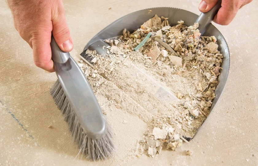 Drywall dust cleanup after construction work in Cincinnati